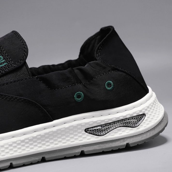 メンズ スリッポン 軽量厚底キャンバス地カジュアルスリッポン