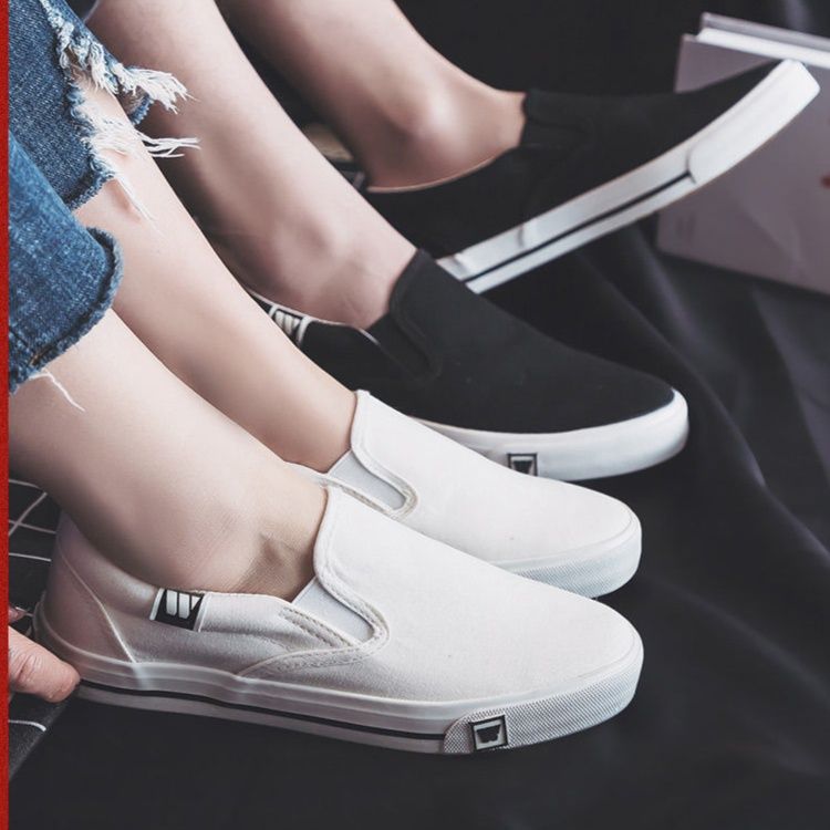 メンズ スリッポンキャンバス シンプルデザイン軽量シューズ