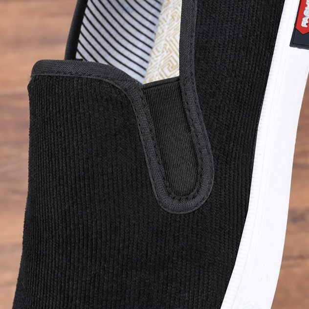 メンズ スリッポン キャンバスシンプルデザインシューズ