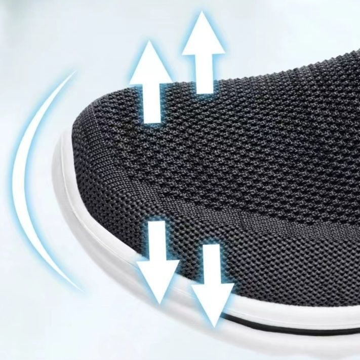 メンズ スリッポンキャンバス 軽量素材通気性抜群メッシュスニーカー