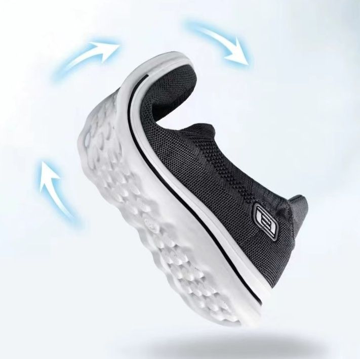 メンズ スリッポンキャンバス 軽量素材通気性抜群メッシュスニーカー