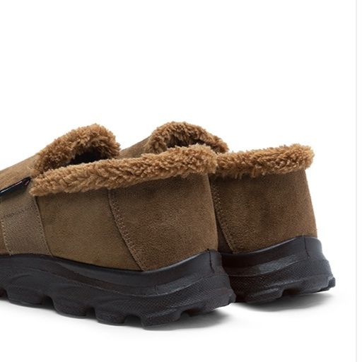 メンズ スリッポンスェード 裏ボア付きスニーカー