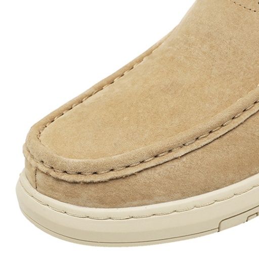 メンズ スリッポンスエード 軽量厚底カジュアルスニーカー