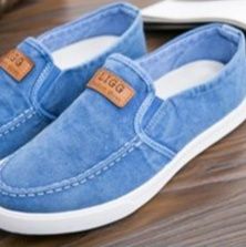 メンズ スリッポン キャンバスステッチデザインカジュアルスニーカー