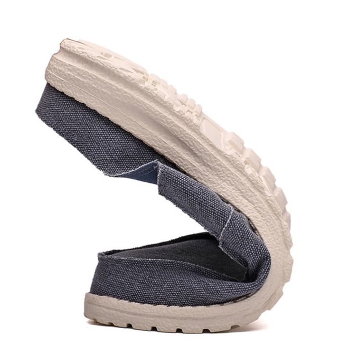 メンズ スリッポン 軽量キャンバス地カジュアルシューズ