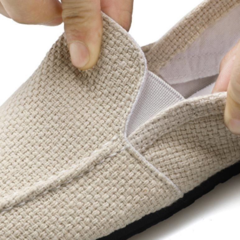 メンズ スリッポン 軽量キャンバス地シューズ