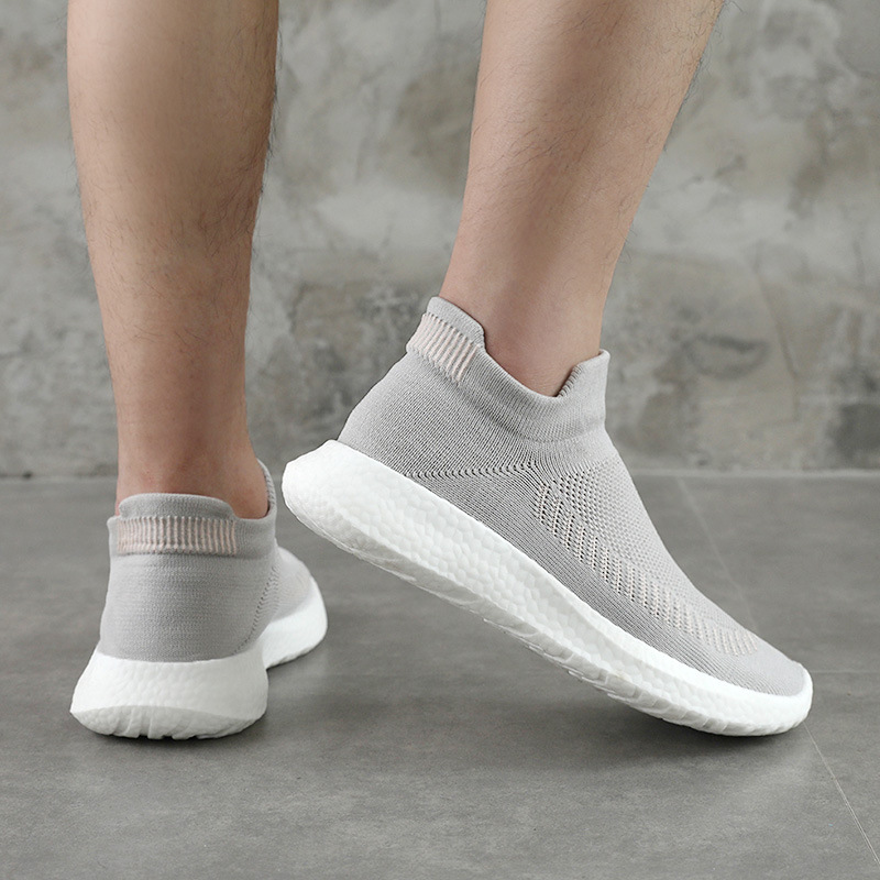 メンズ スリッポン 軽量ニット編みメンズソックス型スニーカー