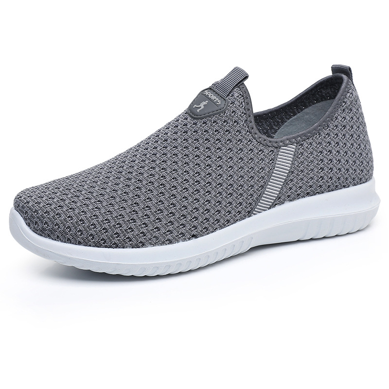 メンズ スリッポン メッシュ軽量通気性抜群メッシュ編み込みスニーカー