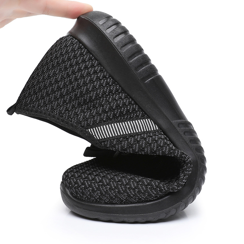 メンズ スリッポン メッシュ軽量通気性抜群メッシュ編み込みスニーカー