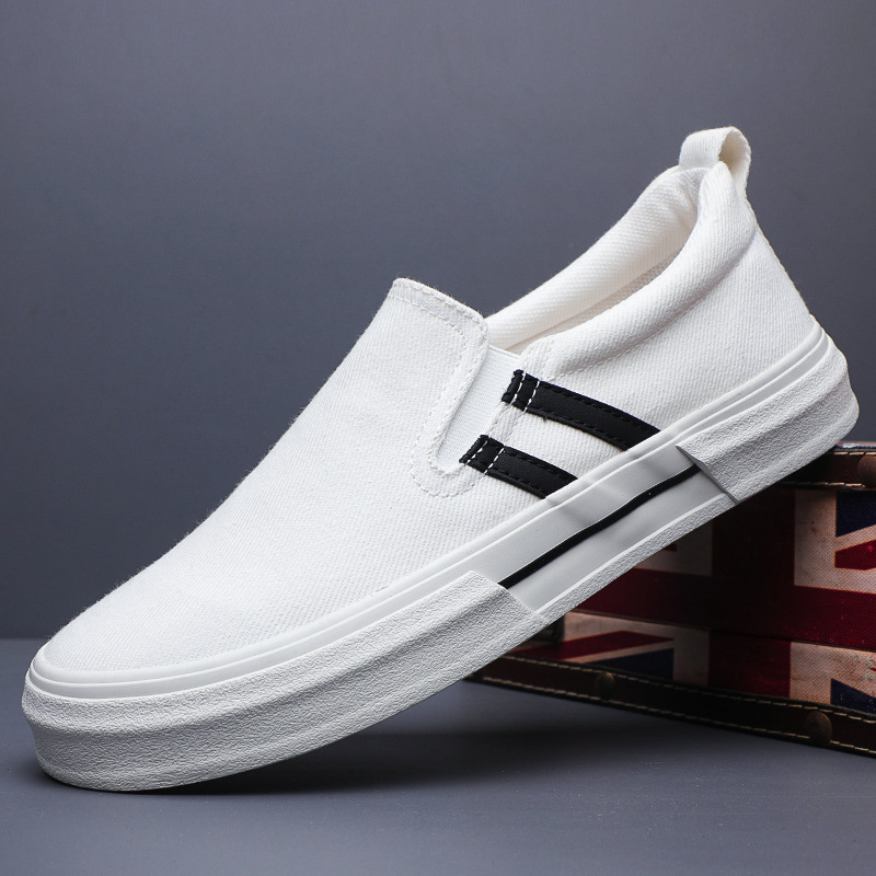 メンズ スリッポン 軽量キャンバス地スリッポン