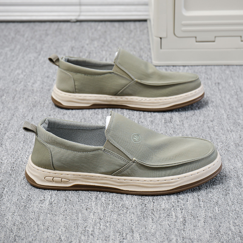 メンズ スリッポン 軽量快適キャンバス地カジュアルスリッポン