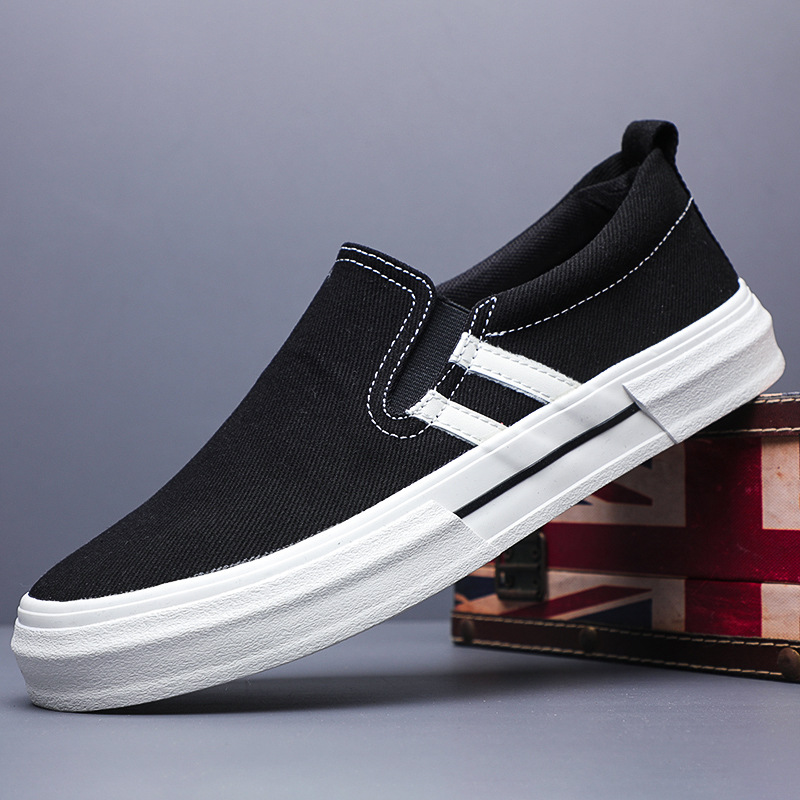 メンズ スリッポン 軽量キャンバス地スリッポン