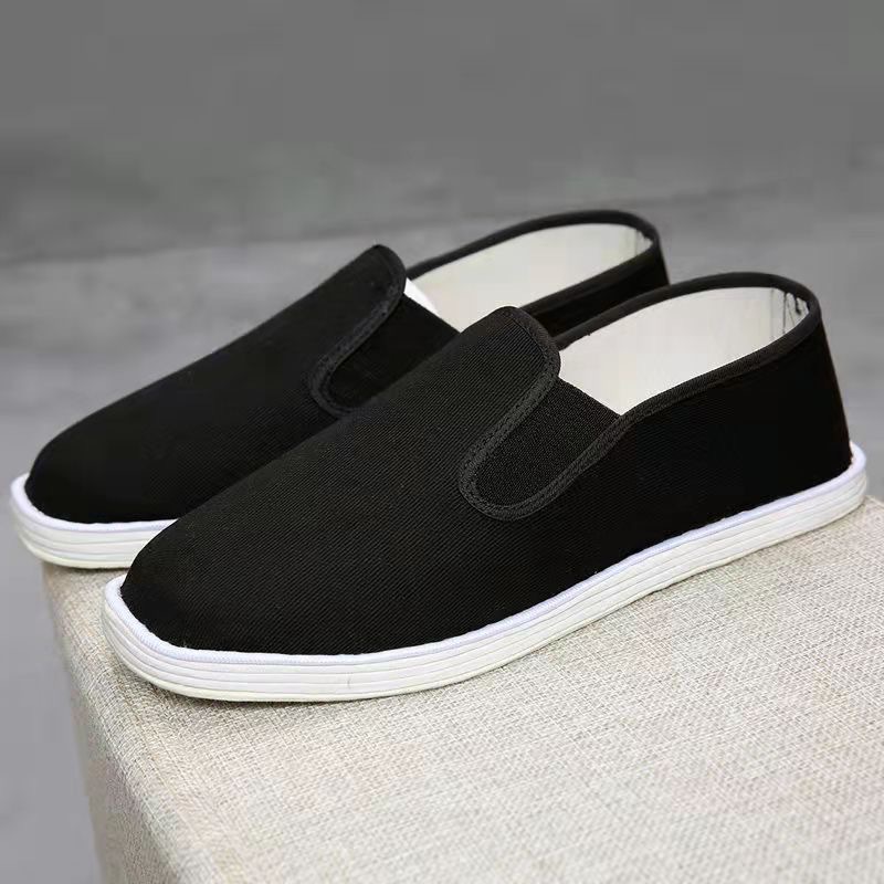 メンズ スリッポン シンプルデザイン キャンバス地スリッポン