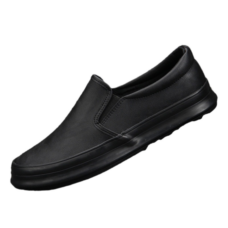 メンズ スリッポン 本革仕上げ厚底メンズ スリッポン