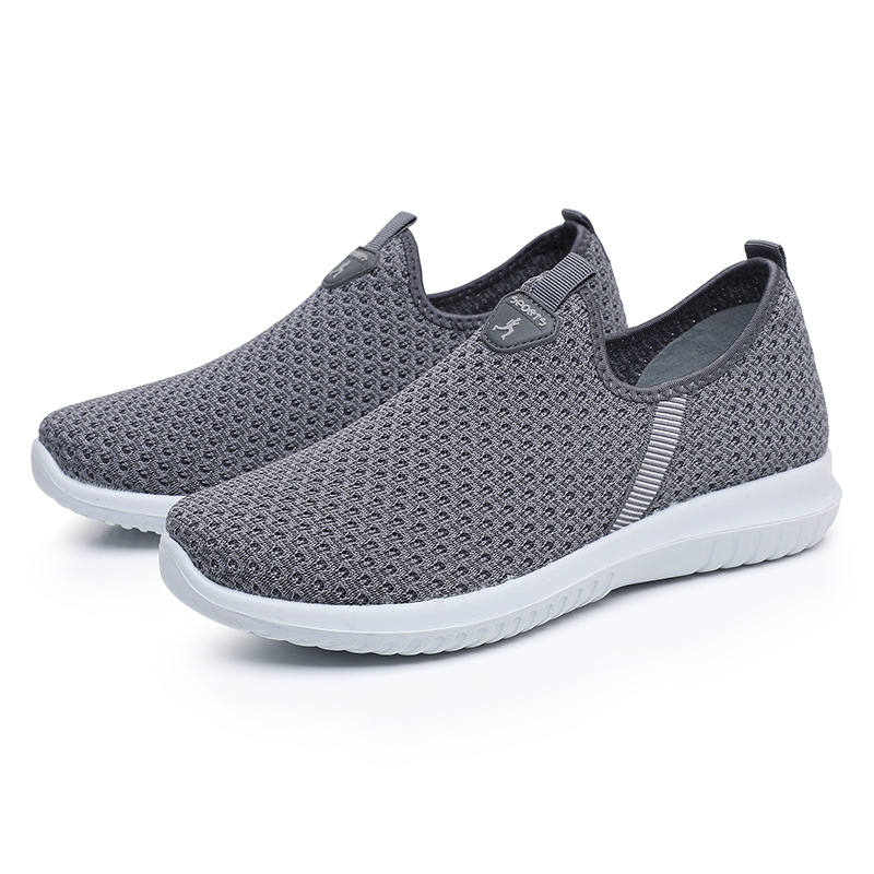 メンズ スリッポン メッシュ軽量通気性抜群メッシュ編み込みスニーカー