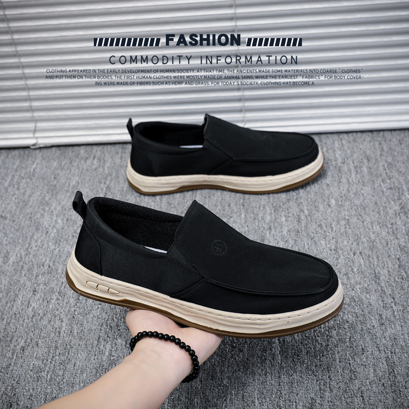 メンズ スリッポン 軽量快適キャンバス地カジュアルスリッポン
