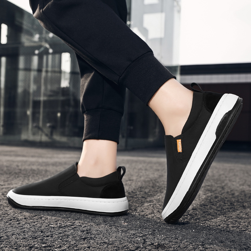 メンズ スリッポン カジュアル軽量キャンバス地スリッポンシューズ