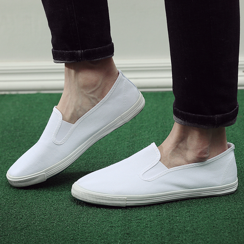 メンズ スリッポン 軽やか履き心地の定番キャンバス地スリッポン