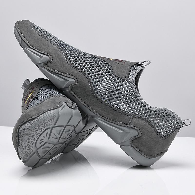 メンズ スリッポン 通気性抜群メッシュ素材軽量スポーツスニーカー