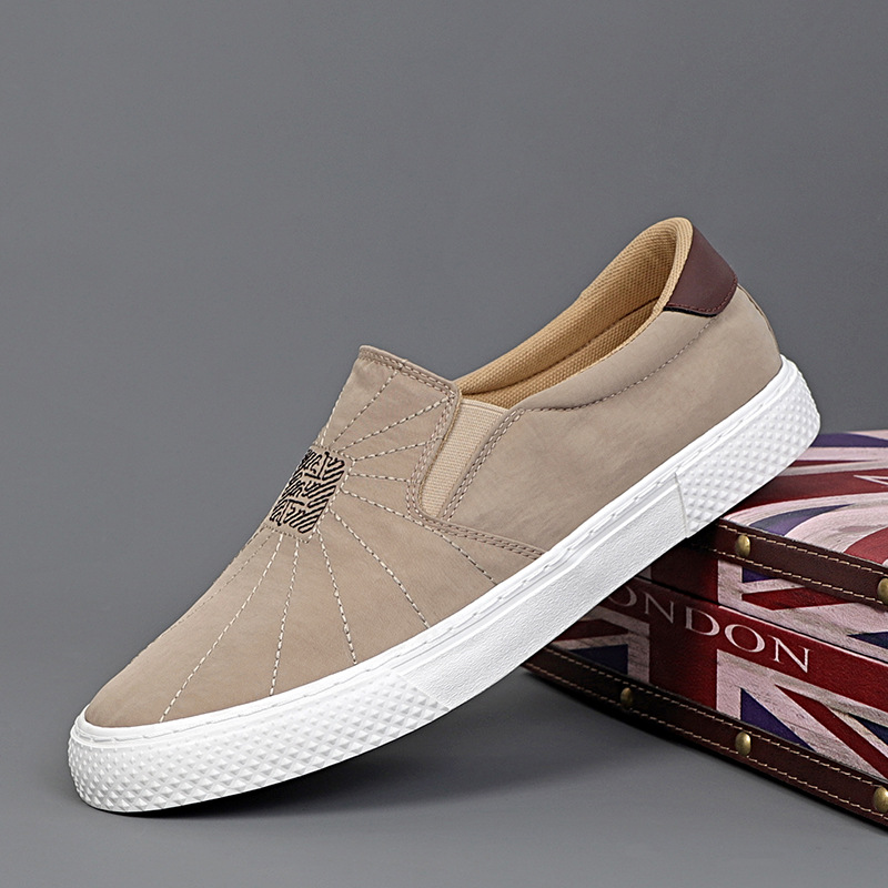 メンズ スリッポン シンプルデザイン軽量キルティング加工スリッポン