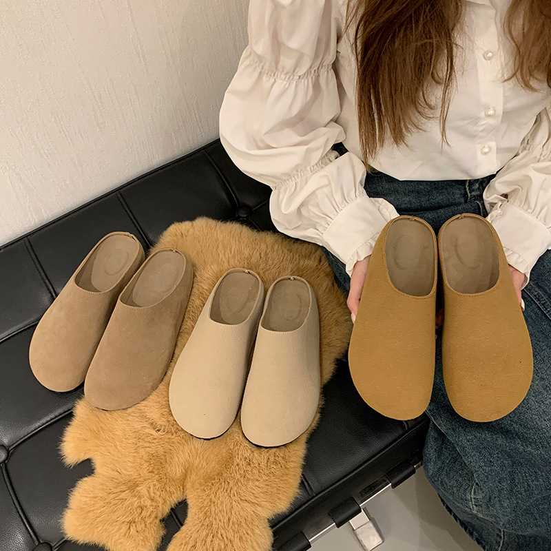 レディース スリッポン サンダル ぺたんこ フラット