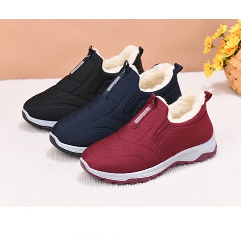 裏ボア付き厚底スリッポンスニーカー