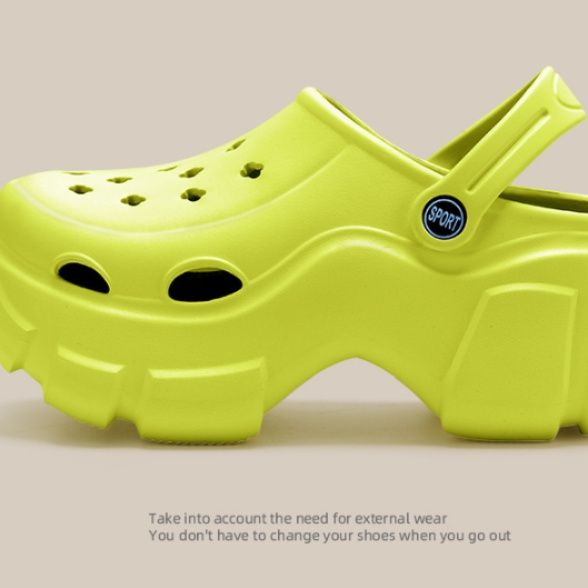 スリッポンメンズ 厚底プラットフォームサンダルスリッポン