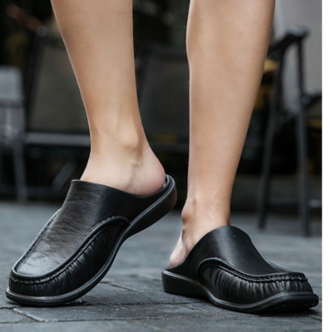 スリッポン 本革シンプルデザイン軽量スリッポン