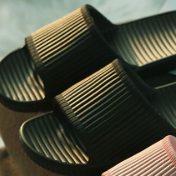 スリッポンメンズ 立体リブソール リラックス サンダル