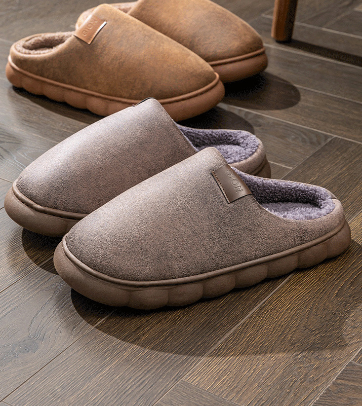 スリッポン メンズ 裏ボア付きムートン