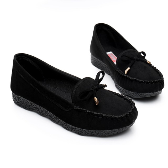 メンズ リボン モカシン スリッポン 紳士靴