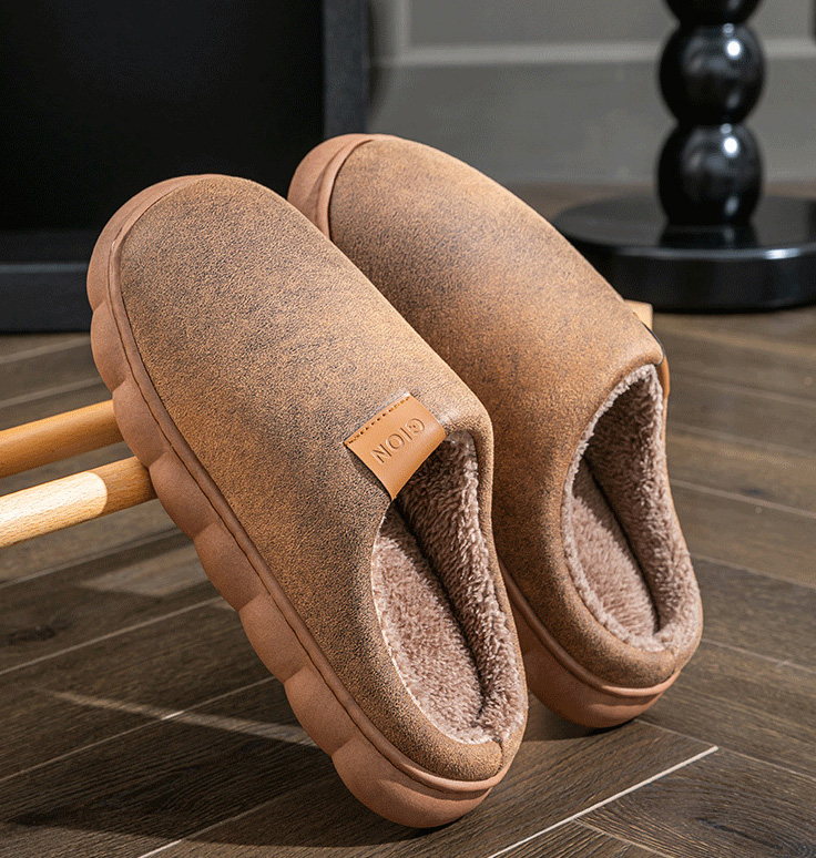 スリッポン メンズ 裏ボア付きムートン