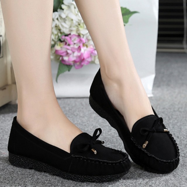 メンズ リボン モカシン スリッポン 紳士靴