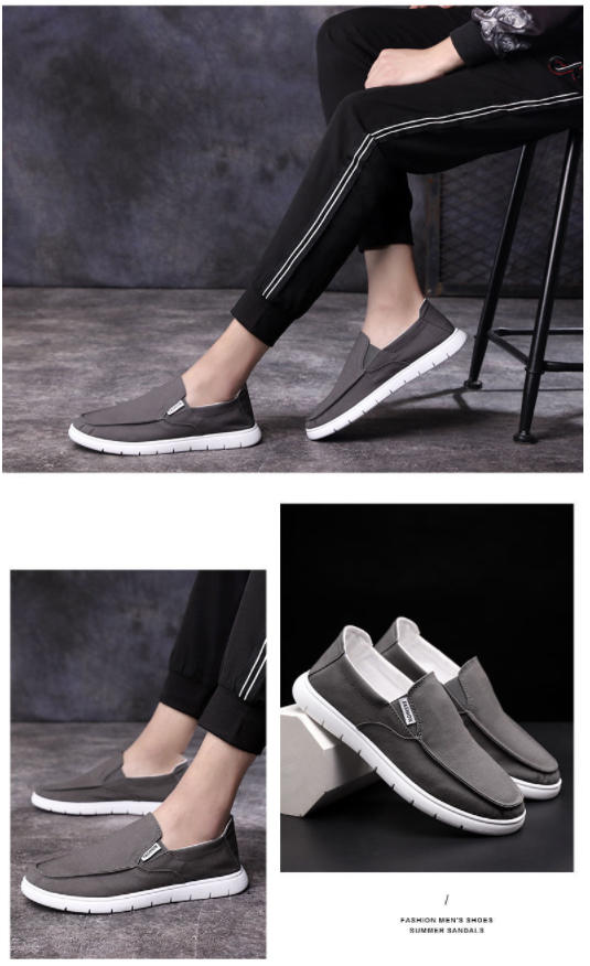 メンズ スリッポン 軽量 無地 カジュアル シューズ 通勤通学