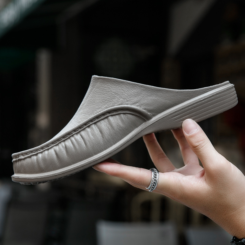 スリッポン 本革シンプルデザイン軽量スリッポン