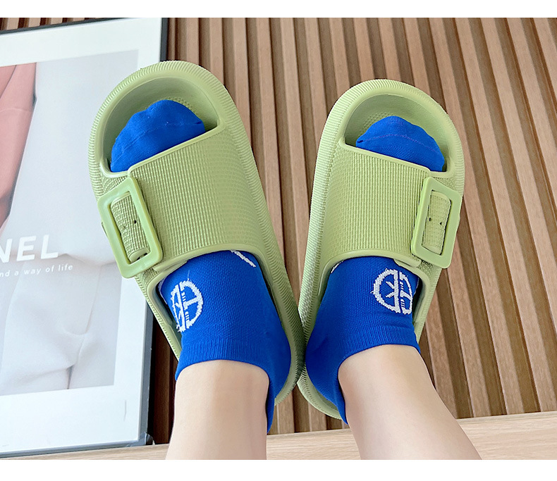 バックル付き厚底サンダルスリッポンメンズ