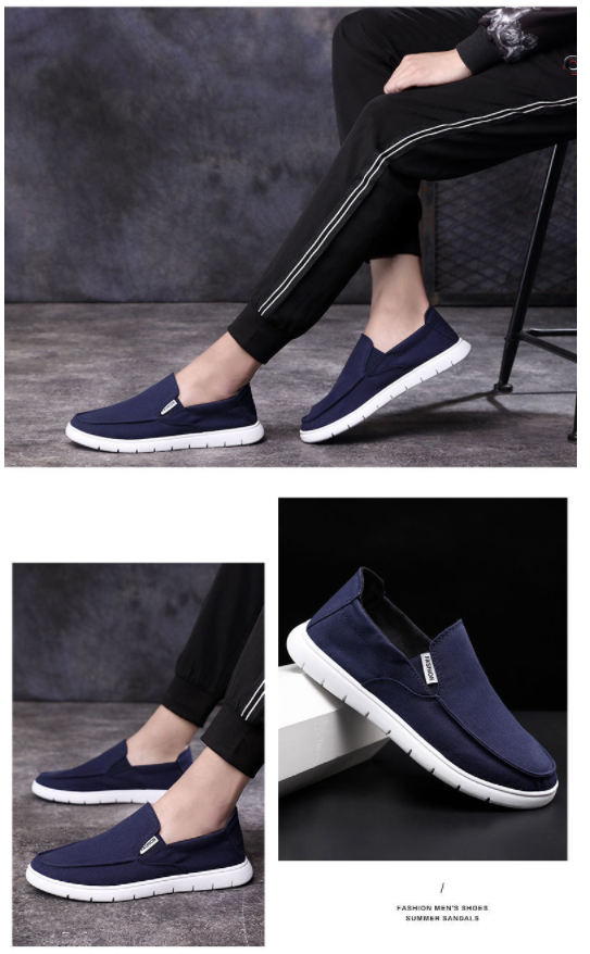 メンズ スリッポン 軽量 無地 カジュアル シューズ 通勤通学