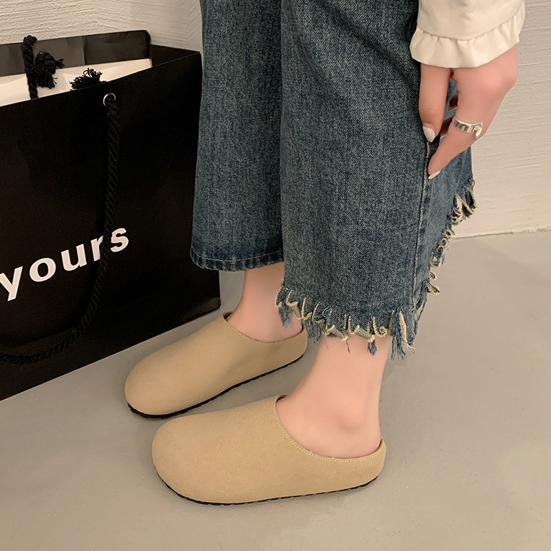 レディース スリッポン サンダル ぺたんこ フラット