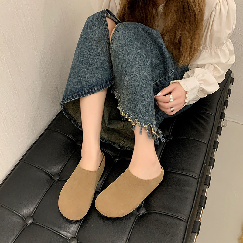 レディース スリッポン サンダル ぺたんこ フラット