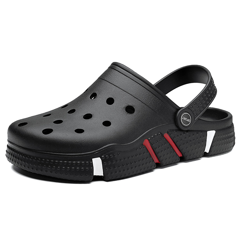 スリッポンメンズ通気性抜群の穴あきサンダル