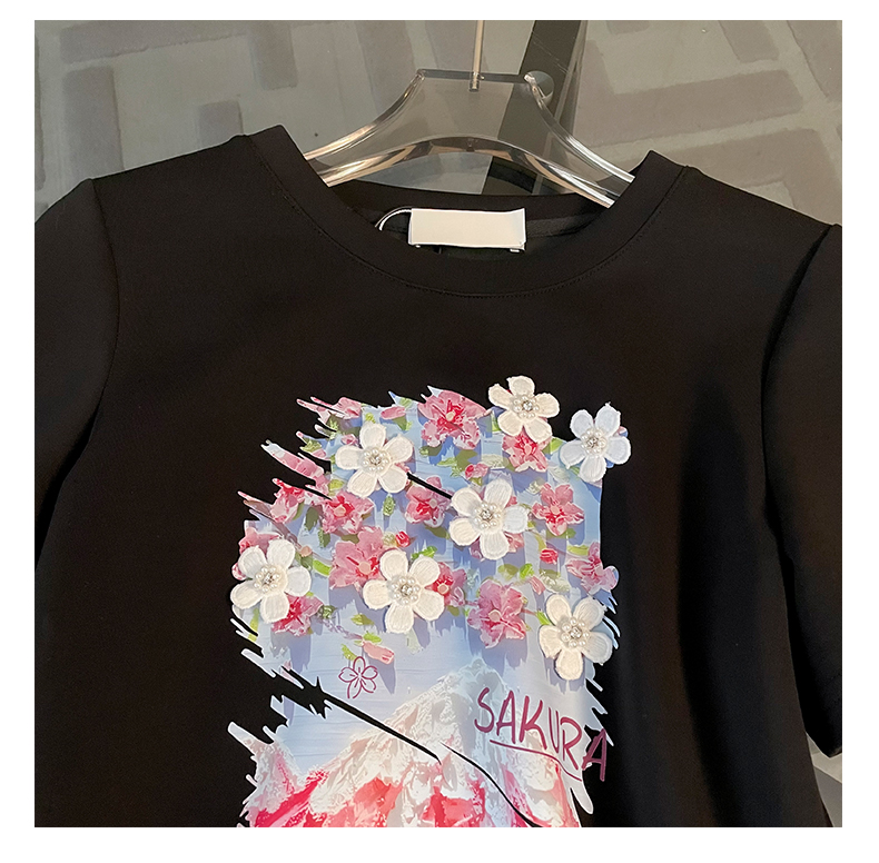 スリットスカート 花柄刺繍入りスリットワンピース
