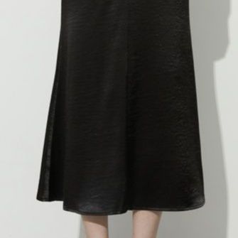 スリットスカート 薔薇飾りサイドスリットマーメイドスカート