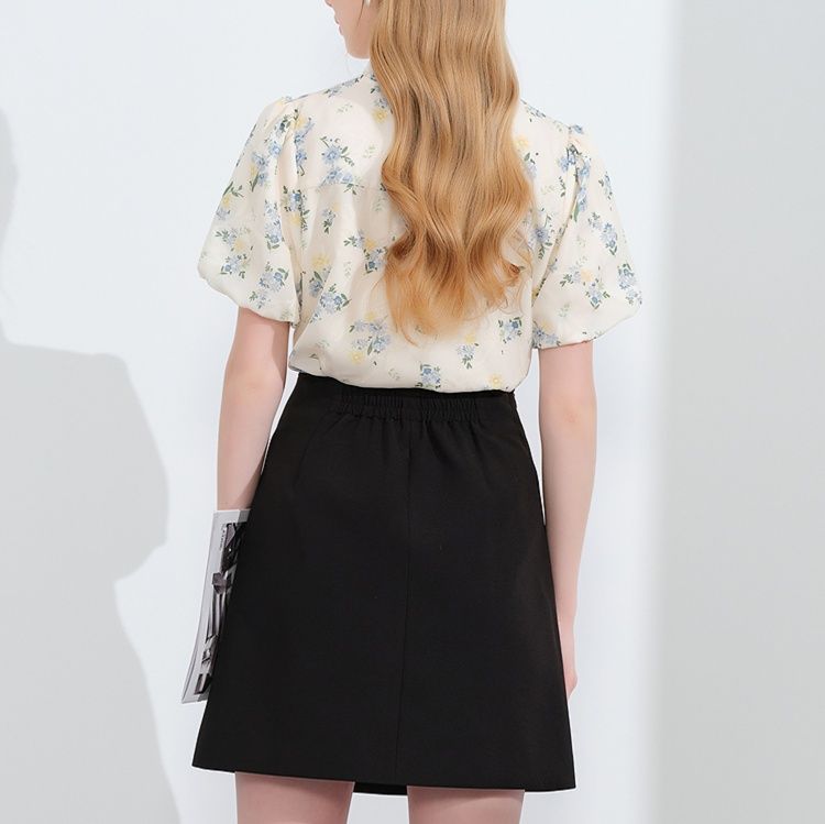 スリットスカート シンプル美脚スリットミニスカート