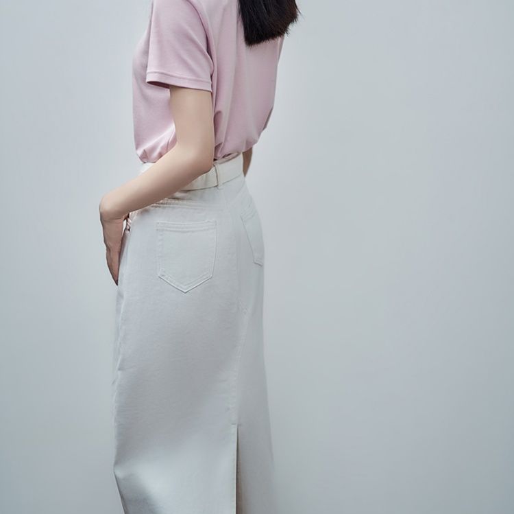 スリットスカート 優美スリットロングスカート
