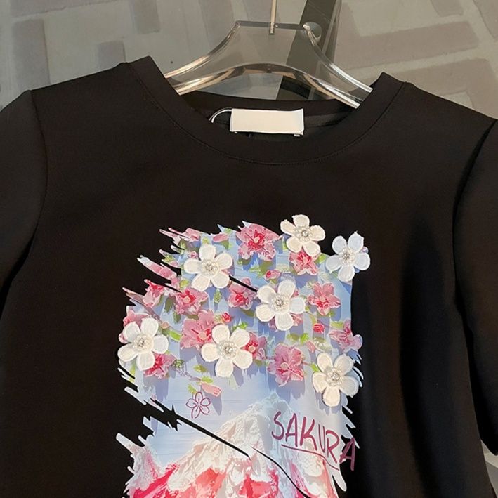 スリットスカート 花柄刺繍入りスリットワンピース