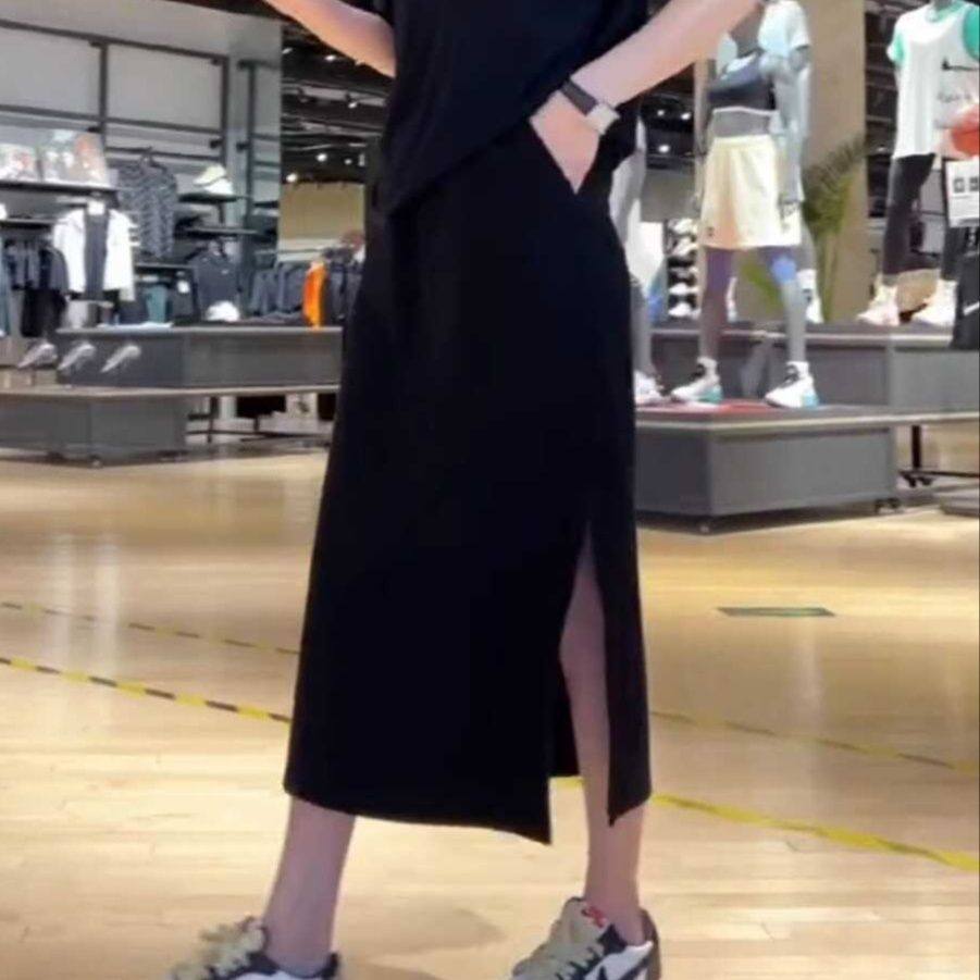スリットスカート すっきりシルエット スリットスカート
