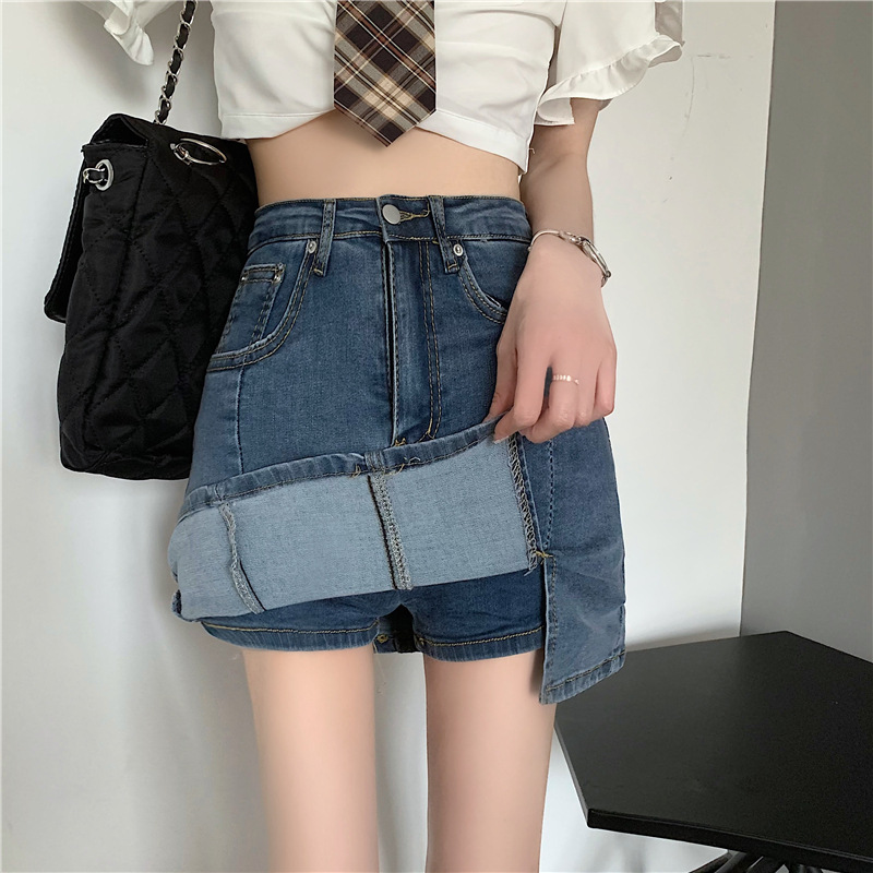 スリットスカート すっきりシルエットスリットミニスカート