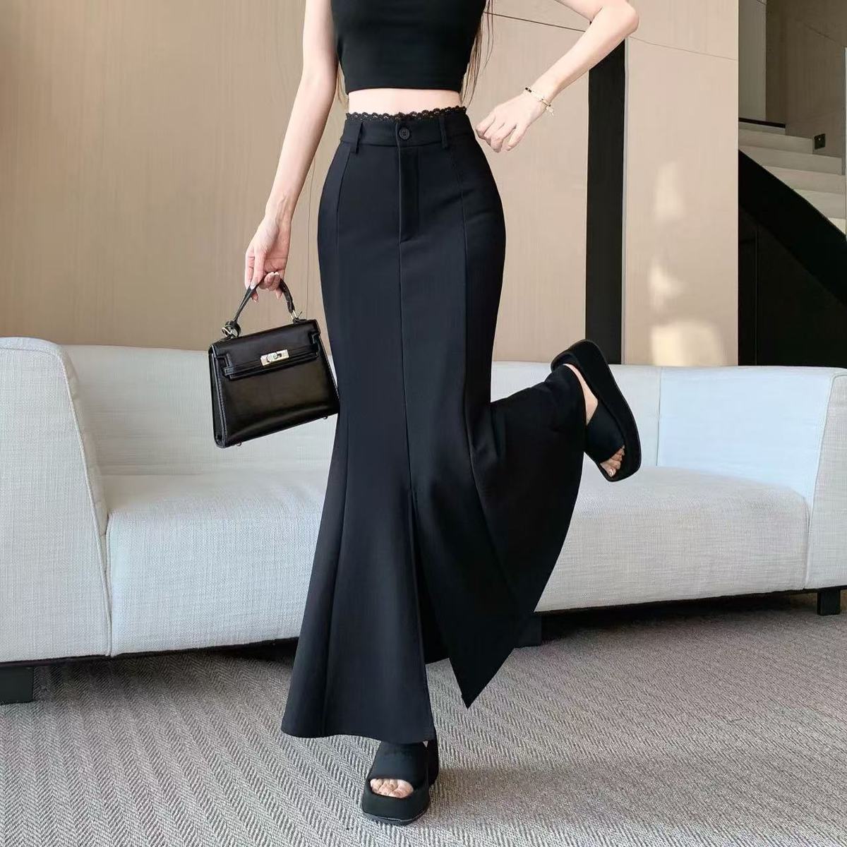 スリットスカート 優美なシルエット スリットマーメイド