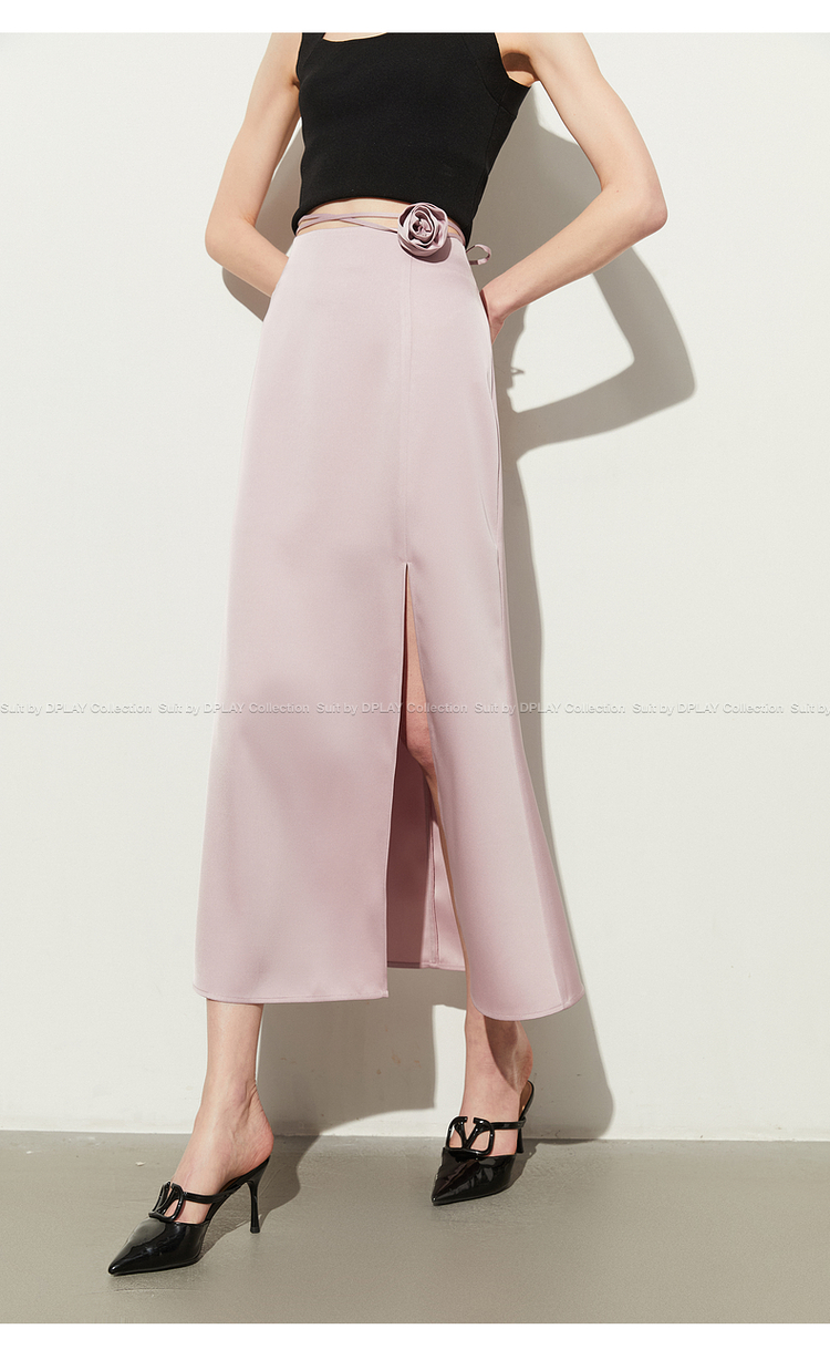 スリットスカート 優美シルエット スリットマーメイド