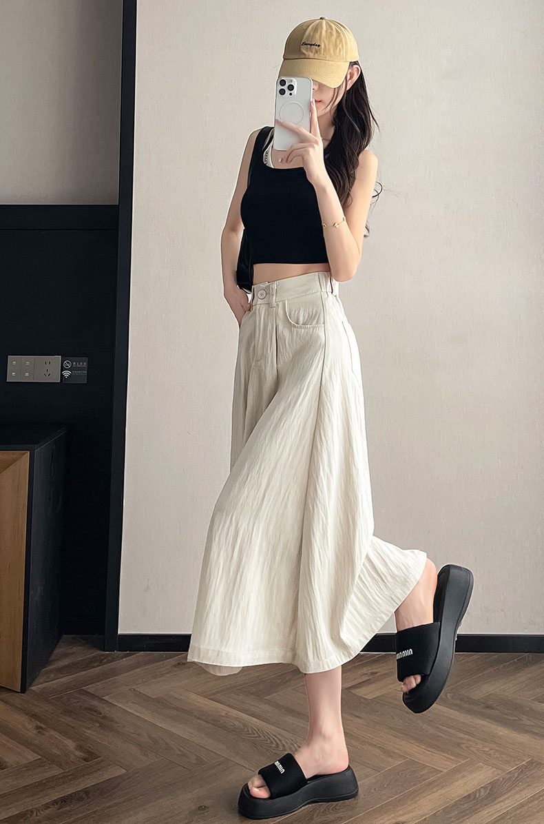 スリットスカート 上品なゆとりフレアスリットスカート